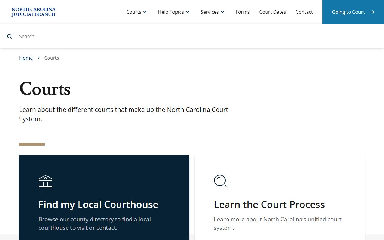 Anson County court records North Carolina court structure