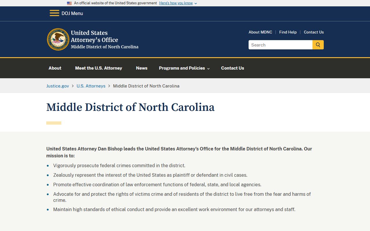 Anson County court charges after arrest federal prosecution distinction