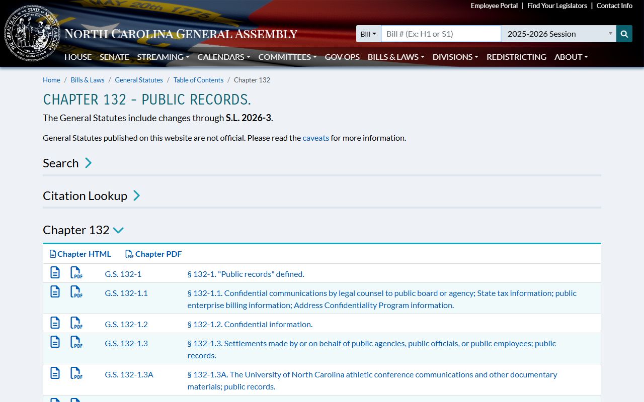 Anson County court records North Carolina Public Records Act source