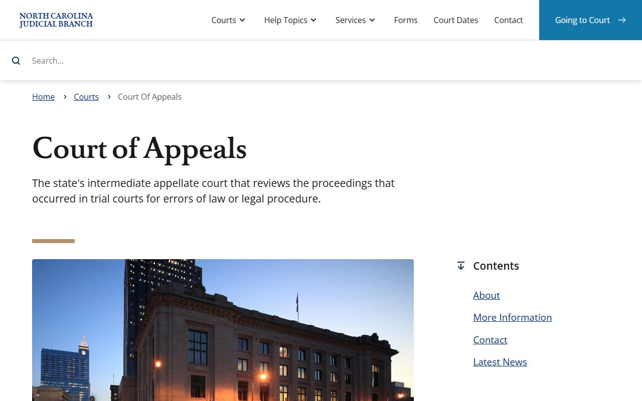 Anson County Superior Court appeals to North Carolina Court of Appeals