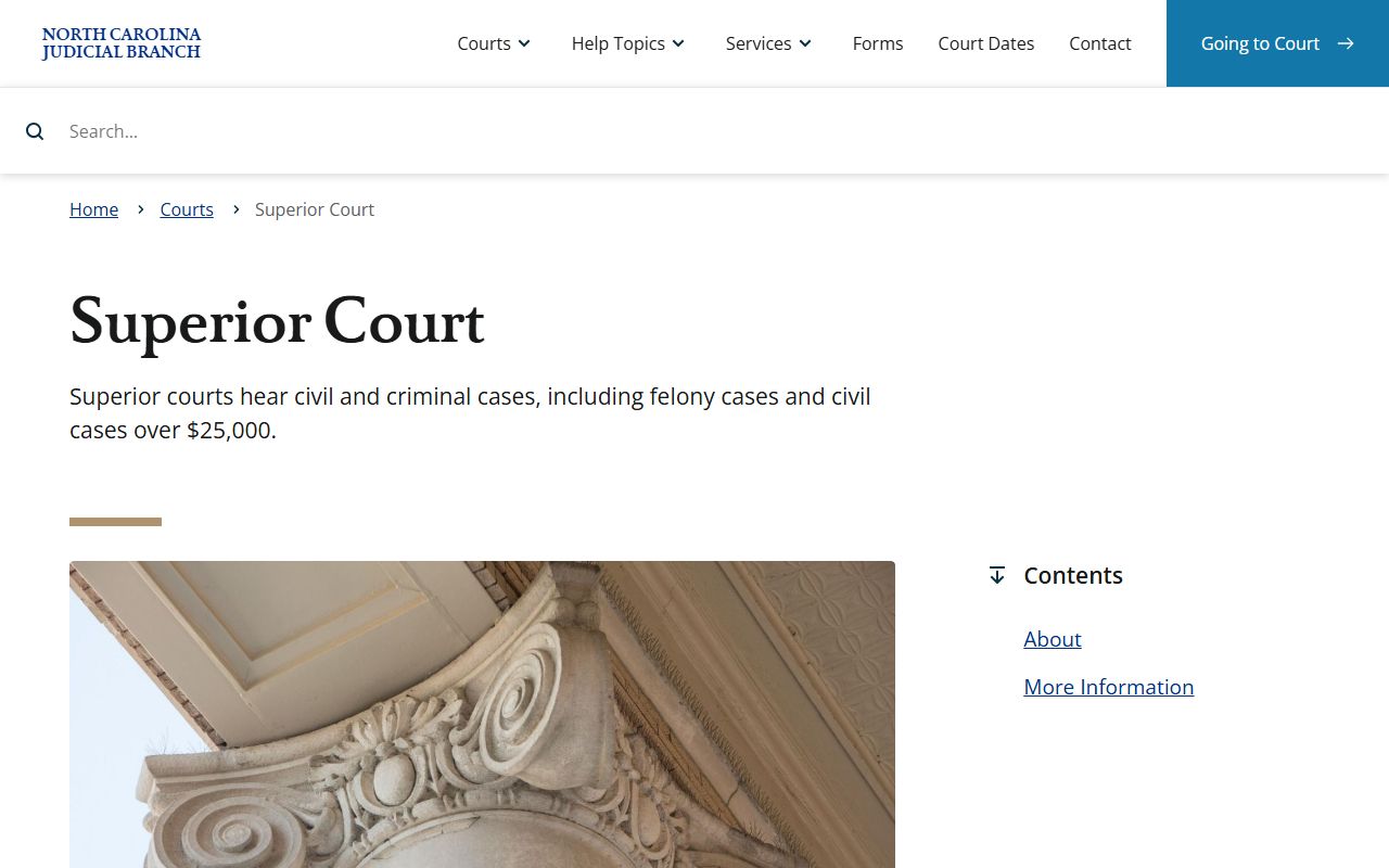 Anson County Superior Court overview