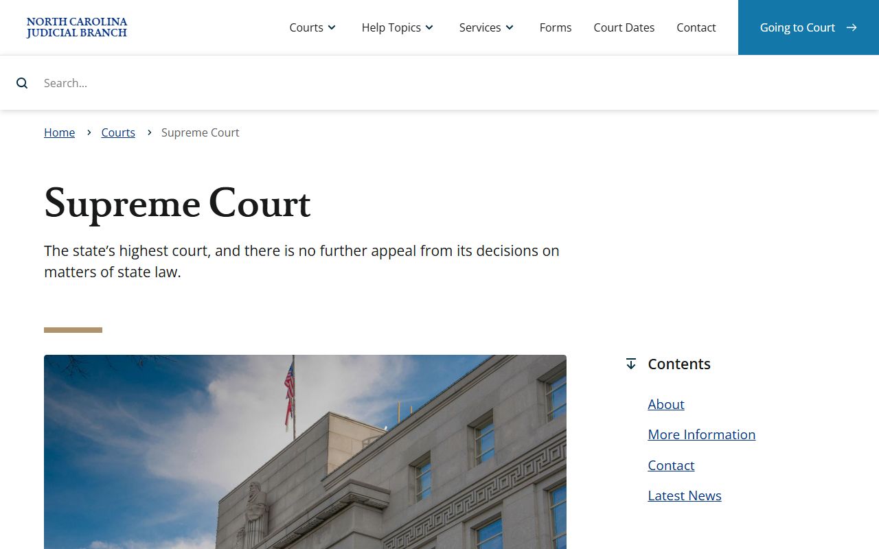 Anson County Superior Court Supreme Court of North Carolina appeals
